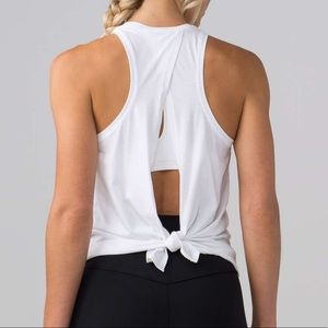 LuluLemon Black All Tied Up Tank Top